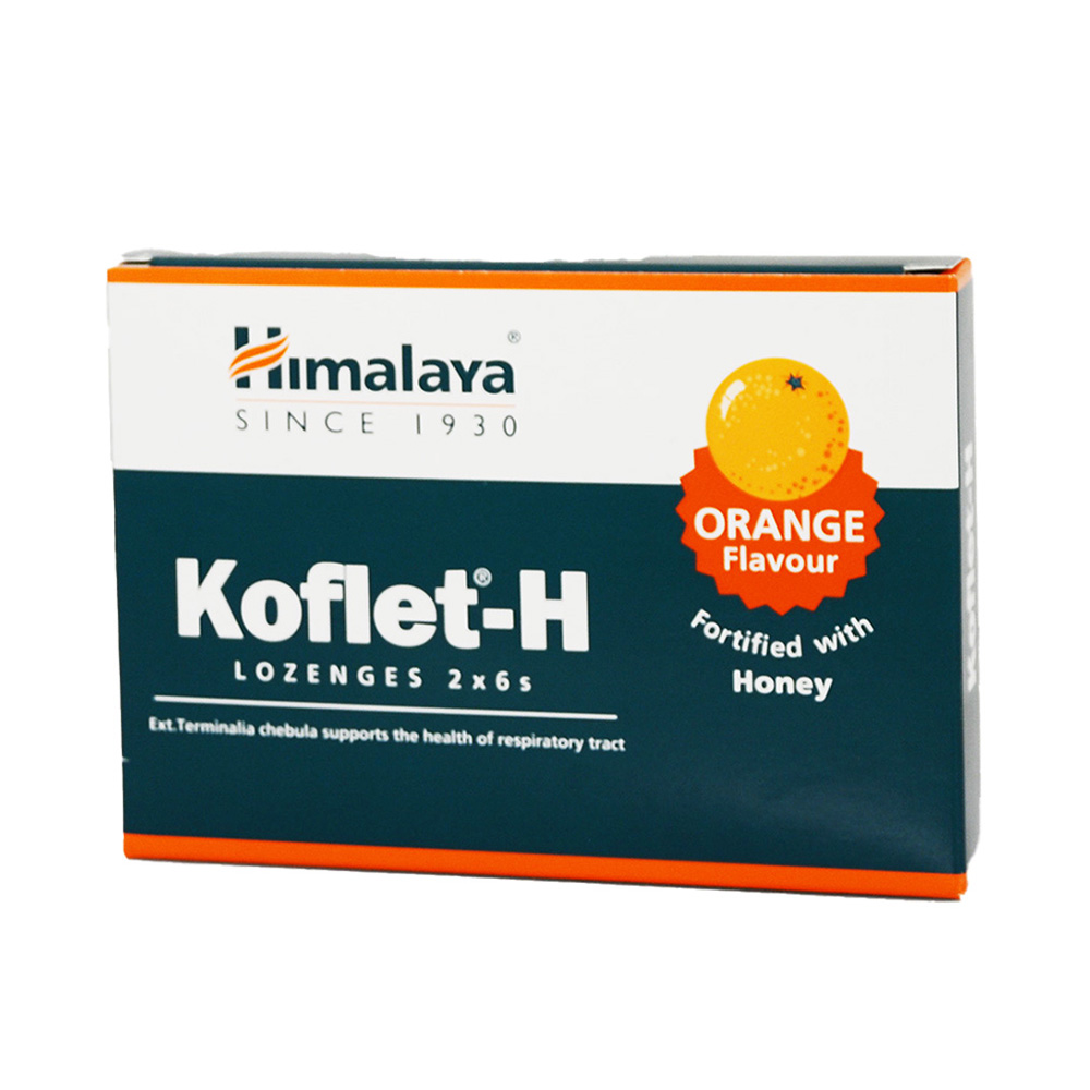 HIMALAYA - KOFLET-H Lozenges (orange flavour) - 12τεμ.